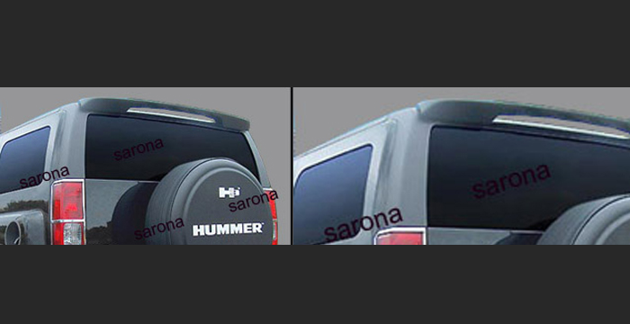 Custom Hummer H3 Roof Wing  SUV/SAV/Crossover (2005 - 2010) - $239.00 (Manufacturer Sarona, Part #HM-001-RW)